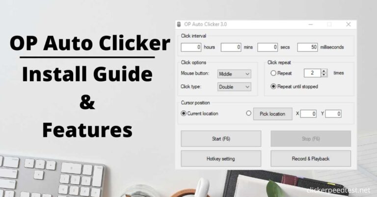 how to use op auto clicker 3.0